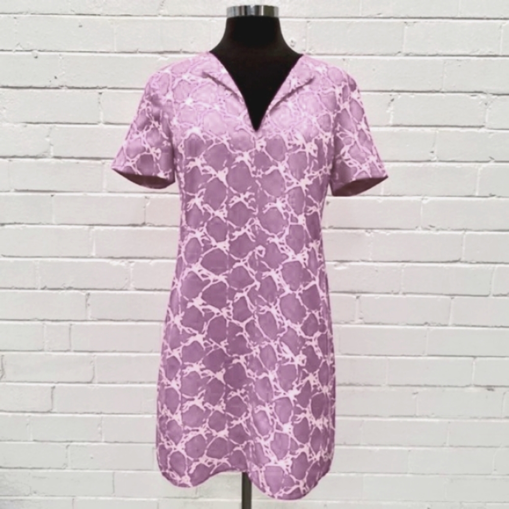 BALENCIAGA Silk Tie Dye Shift Dress - Picture 1 of 6